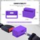 MORLIKE LIVING Morlike Silicone Seatbelt Secure Buckle Safety Cover Lock Purple 2 Pack