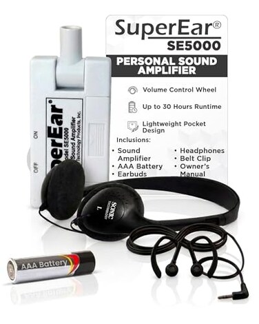 SuperEar SE5000 Hearing Amplifier Personal Headphones Audio Accessories