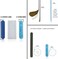 Iridesi Professional Mini Blue Finger Nail Files 120240 Washable Emery Boards 312 Inches Long 12 Fingernail Files Per Pack