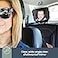 Dreambaby 360 Adjustable Baby Car Mirror Extra Wide Convex View ShatterResistant Acrylic Double Strap Headrest Mount Rear Facing Infant Backseat Mirror for Car