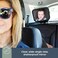 Dreambaby 360 Adjustable Baby Car Mirror Extra Wide Convex View ShatterResistant Acrylic Double Strap Headrest Mount Rear Facing Infant Backseat Mirror for Car