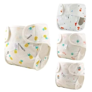 BABESIDE 4 Pack Reborn Baby Doll Diapers for 1724 Inch Dolls Reusable