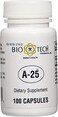 مكمل غذائي من Bio-Tech Pharmacal A25 فيتامين أ بالميتات، لتحسين البصر، وتعزيز المناعة، ونمو الخلايا، واستقلاب العظام، 100 كبسولة