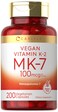 Carlyle MK7 Vitamin K2 100 mcg 200 Capsules