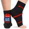 KEMFORD Ankle Compression Sleeve 1Pair Plantar Fasciitis Braces Open Toe Compression Socks for Swelling Sprain Neuropathy Foot Arch Support for Men and Women 1520mmhg M Black
