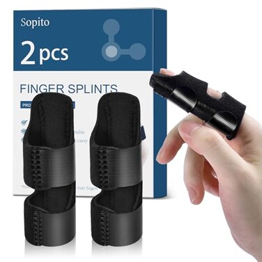Sopito Finger Splint for Index Middle Ring Fingers Straightening 2 Pack