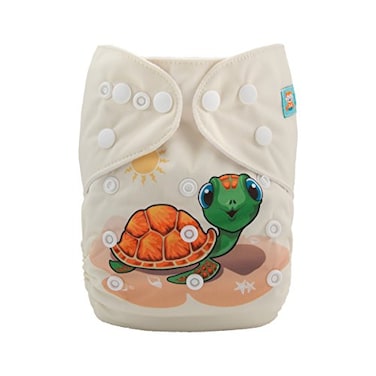ALVABABY Baby Cloth Diaper One Size Adjustable Washable Reusable for Baby Girls and Boys 1 Pack with 2 Inserts YD1522T