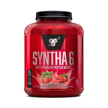 BSN SYNTHA6 Whey Protein Powder with Micellar Casein Milk Isolate Strawberry Milkshake 48 Servings Packaging May Vary
