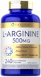 Carlyle LArginine 500 mg Capsules 240 Count Nitric Oxid Precursor