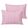 NTBAY Organic Cotton Toddler Pillowcases Super Soft Breathable Jersey Cotton Toddler Pillow Cases 13x18 Pillow Cases with Envelope Closure Pink Stripe