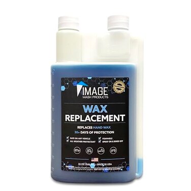 بخاخ شمع مركز قابل للتشكيل بالرغوة لحماية الأسطح الشمعية، بديل لشمع Image Wash Wax، مناسب للسيارات والشاحنات والمركبات الترفيهية والقوارب والأسطح الخزفية المشمعة، عبوة من قطعة واحدة (32 أونصة سائلة).