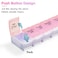 MOLN HYMY Weekly Pill Boxes and Organizer 2 Times a Day 7 Day AM PM Pill Case Two Week 14 Large Compartments Pill Dispenser to Hold Medication Vitamins PinkBlue