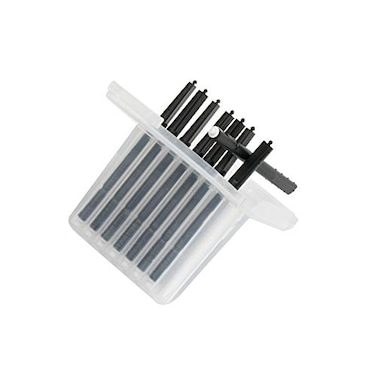 BIZALAMA Hearing aid Wax Guard Filter for phonak widex and Resound Wax Traps Hear Clear Cleaning kit Accessory 40 Filters Black