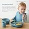 SAMiGO Silicone Baby Feeding Set Baby Led Weaning Supplies Suction Bowl Plate Bib Cup Self Feeding Spoons Solid Food Eating Essentials First Stage Utensils 6 Months