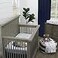NoJo Goodnight Sleep Tight White and Blue Bear Moon and Star 100 Cotton Photo Op Fitted Crib Sheet