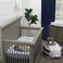NoJo Goodnight Sleep Tight White and Blue Bear Moon and Star 100 Cotton Photo Op Fitted Crib Sheet