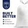 Plasticplace 13 Gallon Trash Bags 12 Mil White Drawstring Garbage Can Liners 24 x 31 200 Count Pack of 1