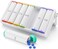 KOVIUU Weekly Pill Organizer 2 Times a Day Large Travel Pill Box 7 Day Am Pm Twice Daily Pill Case with Rotatable Handle Pill Holder Container for Vitamin Medicine Supplement Fish Oil White
