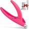Belleboost Nail Tip Clipper Edge Cutter Adjustable Stainless Steel False Artificial Acrylic Fake Trimmer Manicure Pedicure Sharp Rustproof Blade Clip Tool for Salon Home ArtDIY Use Acrylic Pink