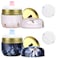 SHIMIDO Body Powder Puff and Container 315 Portable Empty Body Powder Container for Baby Womens Loose Dusting Powder Powder Case Box with Lids for Bath Travel and Home Use Old timeDark Night