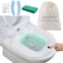 IRWPITW Sitz Bath Electric Sitz Bath for Toilet Seat Hemorrhoids Postpartum Care Tub Sits Bath Soak Pan for Women Men Sitz Baths Salts Bowl Hip Bath Basin Foldable Water Spray Style Green