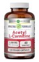 مكمل غذائي Amazing Nutrition Amazing Formulas أسيتيل إل-كارنيتين 1500 ملغ لكل جرعة، كبسولات نباتية، غير معدلة وراثيًا، خالية من الغلوتين، صنع في الولايات المتحدة الأمريكية، عبوة واحدة تحتوي على 120 كبسولة