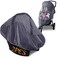 Wanateber Mosquito Net for Stroller Grey Sun Shade Protection Infant Stroller Mosquito Net and Car Seat 2Pack Portable Bug Netting Grey