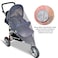 Wanateber Mosquito Net for Stroller Grey Sun Shade Protection Infant Stroller Mosquito Net and Car Seat 2Pack Portable Bug Netting Grey