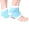 FOOTINSOLE.COM Gel Heel Socks for Men and Women Blue 1 Pair