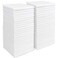AIDEA White Microfiber Cleaning Cloth 50PK Absorbent Cleaning Rags 12x12