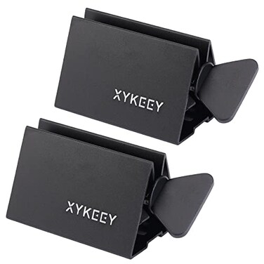 مجموعة عصارة معجون الأسنان من XYKEEY، قطعتان، بكرات عصر معجون الأسنان، قاعدة معدنية لعصر أنبوب معجون الأسنان، حامل أسود