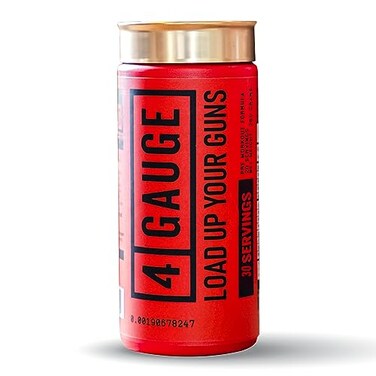 4 Gauge Explosive Preworkout Without The Jitters 30 Servings Nitric Oxide Booster LCitrullline LCarnitine Creatine No Artificial Ingredients Fruit Blast