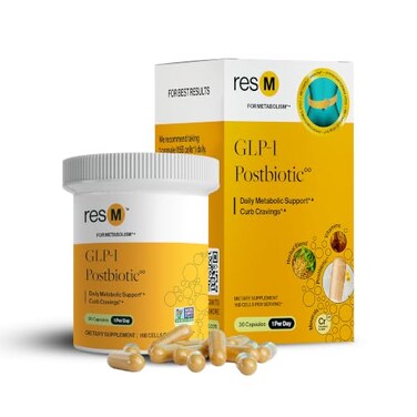 مكمل غذائي ما بعد التنشيط ResBiotic resM GLP1، 30 كبسولة نباتية