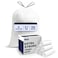 Plasticplace 6 Gallon Trash Bags White Drawstring Garbage Can Liners 17 x 20 100 Count for Bathroom Kitchen Office Car Small Trash Bags LeakProof TearResistant