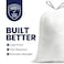 Plasticplace 6 Gallon Trash Bags White Drawstring Garbage Can Liners 17 x 20 100 Count for Bathroom Kitchen Office Car Small Trash Bags LeakProof TearResistant