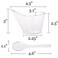 Tosnail 75 Pack 7 Ounce Clear Plastic Dessert Cups with 75 Pieces Clear Plastic Tasting Spoons