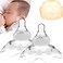 YIYEE Nipple Shields for Nursing Newborn 2 Count Upgraded for Protecting Inverted Sore Nipples Assisting Latch Difficulties Great for Breastfeeding Mothers Carrying Case Included