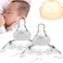 YIYEE Nipple Shields for Nursing Newborn 2 Count Upgraded for Protecting Inverted Sore Nipples Assisting Latch Difficulties Great for Breastfeeding Mothers Carrying Case Included