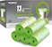 FORID Compostable Trash Bags 13 Gallon Tall Kitchen Garbage Bags 80 Count Unscented Trash Can Liners 55 Liter Medium Wastebasket Bags for Bathroom Home Bedroom Office Garbage Can 5RollsGreen