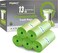 FORID Compostable Trash Bags 13 Gallon Tall Kitchen Garbage Bags 80 Count Unscented Trash Can Liners 55 Liter Medium Wastebasket Bags for Bathroom Home Bedroom Office Garbage Can 5RollsGreen
