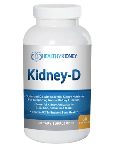 مكمل غذائي للكلى Kidney Restore KidneyD، فيتامين د مُحسّن لدعم صحة الكلى، يحتوي على فيتامين د3 و7 فيتامينات ومغذيات أخرى مُصممة خصيصًا لصحة الكلى وأكثر.