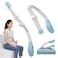 أداة ويفانر القابلة للطي للمساعدة في استخدام المرحاض، عصا مناديل طويلة مريحة بطول 156 سم، أداة مساعدة ذاتية لتنظيف المؤخرة، مناسبة للأشخاص ذوي الوزن الزائد، ومحدودي الحركة، وكبار السن، والحوامل.