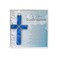 The Grandparent Handmade Blue Stained Glass CrossConfirmation Gift for BoyGrandsonGodsonNephew