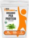مسحوق بروتين البازلاء العضوي من BulkSupplements.com، مسحوق بروتين نباتي، بدون نكهة، خالٍ من الغلوتين، 30 غرام لكل حصة، 500 غرام، 11 رطلاً، عبوة واحدة