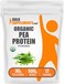 مسحوق بروتين البازلاء العضوي من BulkSupplements.com، مسحوق بروتين نباتي، بدون نكهة، خالٍ من الغلوتين، 30 غرام لكل حصة، 500 غرام، 11 رطلاً، عبوة واحدة
