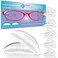 وسادات أنف سيليكون لاصقة للنظارات من GMS Optical، سمك 25 مم، قطر 18 مم، مانعة للانزلاق، مناسبة للنظارات الشمسية والنظارات الطبية، مع لاصق قوي للغاية، ملحقات نظارات مانعة للانزلاق، 5 أزواج شفافة