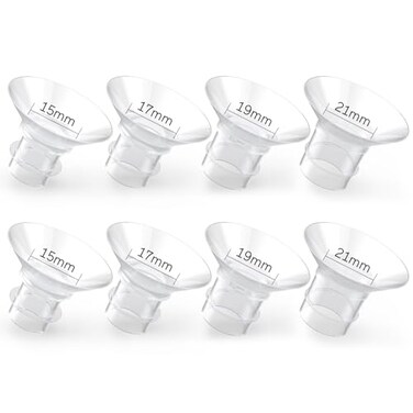 Paruu Flange Inserts 8PCS 15171921mm Suitable for Momcozy S12proS9proS9S10S12 for MedelaTsreteSpectraBellababy 24mm ShieldsFlanges Reduce Tunnel Down to Correct Size