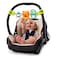 Bright Starts Take Along Musical Carrier Baby Activity Toy Bar Hanging Car Seat Toy 4 Fun Melodies Fine Motor Skill Development Ages Newborn MultiColor