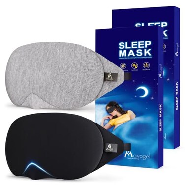 Mavogel Cotton Sleep Mask Updated Design Light Blocking Sleep Mask