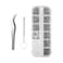 Weico 1100Pcs Eyeglasses Repair Kit Tiny Sunglasses Screws Glasses Screws and 5 Pairs Nose Pads with Micro Screwdriver Tweezer for Watch Clock Spectacle Eye Glass Repair